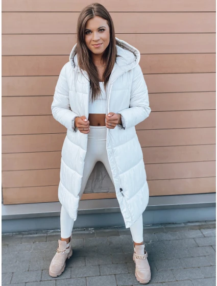 Dámska bunda KERMIT ecru FashionStreet TY2857 Dámska bunda KERMIT ecru FashionStreet TY2857