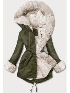 Parka s kožušinovou podšívkou army (5M3187-136)