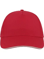Start Five Sandwich 5 panelová kšiltovka Five red/white model 22479552 - Atlantis Headwear Start Five Sandwich 5 panelová kšiltovka Five red/white model 22479552 - Atlantis Headwear
