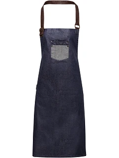 Premier PR 136 Džínsová zástera s náprsenkou „Division“ 39.0136 indigo denim
