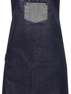 Premier PR 136 Džínsová zástera s náprsenkou „Division“ 39.0136 indigo denim