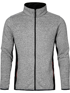 Promodoro 7700 Pánska pracovná pletená fleecová bunda 40.7700 heather grey