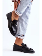 Klasyczne Mokasyny Damskie Czarne Cortez