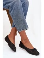 Baleríny S A Mašlí Černé model 21744485 - Boto