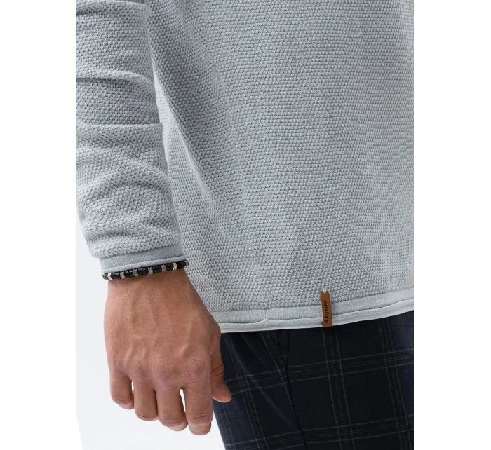 Pánsky sveter E121 Svetlo šedá - Ombre Pánsky sveter E121 Svetlo šedá - Ombre