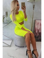 Dámsky set 9084 Neon yellow - K-Fashion Dámsky set 9084 Neon yellow - K-Fashion
