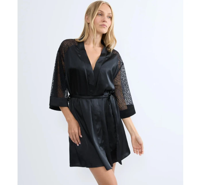 Dámsky župan A Weekend to Remember Robe - BLACK - black 0004 - TRIUMPH