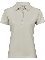 Tee Jays TJ 145 Dámske luxusné ťažké strečové piqué polo 18.0145 cement