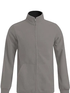 Pánská dvojitá fleecová bunda 40. light grey/black model 22517650 - Promodoro