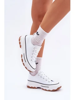 Nízké Dámské Tenisky Na Platformě Bílé model 21683102 - EVENTO