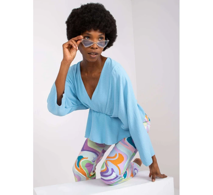 Blúzka DHJ BZ 11979.67 svetlo modrá