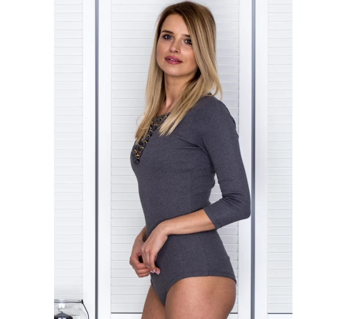 Dámske body EN BO 4296.03 tmavo šedé