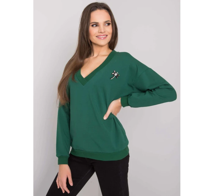 Mikina RV BL model 16719798 tmavě zelená - FPrice Mikina RV BL model 16719798 tmavě zelená - FPrice