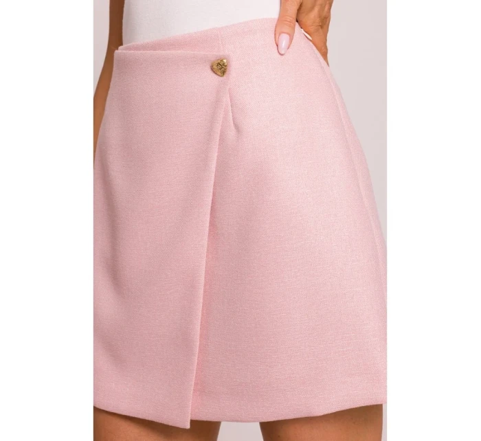 M854 Mini sukňa - broskyňová M854 Mini sukňa - broskyňová