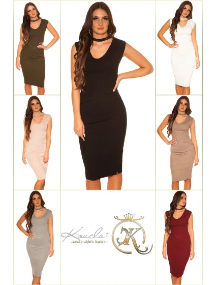 Sexi pletené šaty 9037 - KouCla