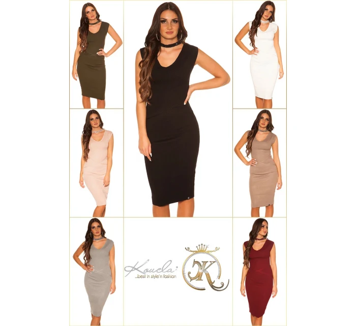 Sexi pletené šaty 9037 - KouCla