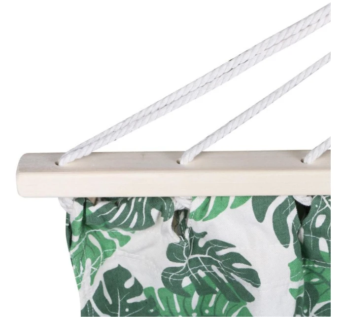 ZÁHRADNÁ HOJDACIA SIEŤ PRE 2 OSOBY 200X150CM S TYČOU A STRAPCOM MIAMI NATURA JUNGLE