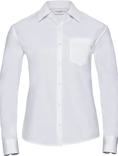 Popelínová halenka s dlouhým rukávem 11. white model 22475574 - Russell Athletic