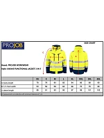 ProJob 6445 Jacket 3-1 – bezpečnostná bunda 3 v 1 64.6445, vysoká viditeľnosť, oranžová/čierna ProJob 6445 Jacket 3-1 – bezpečnostná bunda 3 v 1 64.6445, vysoká viditeľnosť, oranžová/čierna