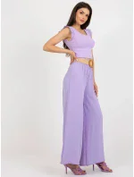 Spodnie DHJ SP model 18543378 jasny fioletowy - FPrice Spodnie DHJ SP model 18543378 jasny fioletowy - FPrice