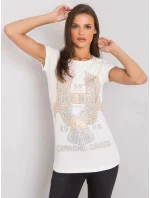 Dámske tričko EM TS ES 21 533.16 ecru - FPrice Dámske tričko EM TS ES 21 533.16 ecru - FPrice