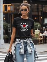 Dámske tričko M.A.M.A. special task unit black FashionStreet NX5026RY