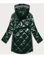 Lehká zelená lesklá dámská bunda s model 16982562 - Libland