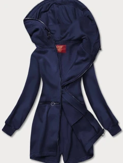 Dámska tmavomodrá mikina s opaskom (AMG-17)