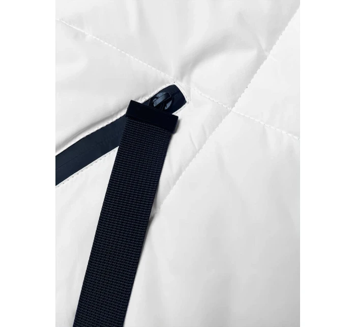 Dlouhá bílá dámská zimní bunda model 21427400 - J.STYLE