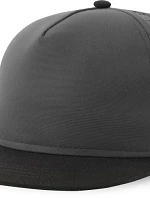 Atlantis Headwear Bank Five-S 5-panelová čiapka 33.0232 tmavošedá/čierna