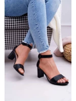 Sandały Damskie Na Słupku Czarne Lexi Sandały Damskie Na Słupku Czarne Lexi