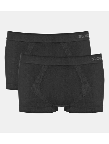 Pánske boxerky GO Smooth Hipster 2P - BLACK - black 0004 - SLOGGI Pánske boxerky GO Smooth Hipster 2P - BLACK - black 0004 - SLOGGI