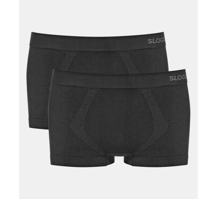 Pánske boxerky GO Smooth Hipster 2P - BLACK - black 0004 - SLOGGI Pánske boxerky GO Smooth Hipster 2P - BLACK - black 0004 - SLOGGI