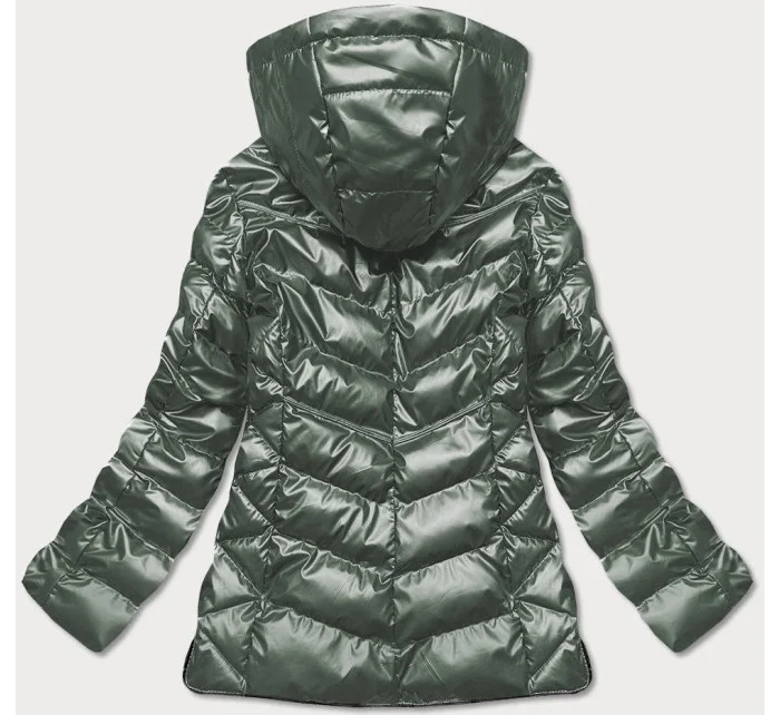 Zelená prošívaná bunda pro přechodné období model 17144767 - S'WEST