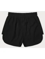 Černé dámské sportovní šortky model 18369416 - J.STYLE Černé dámské sportovní šortky model 18369416 - J.STYLE