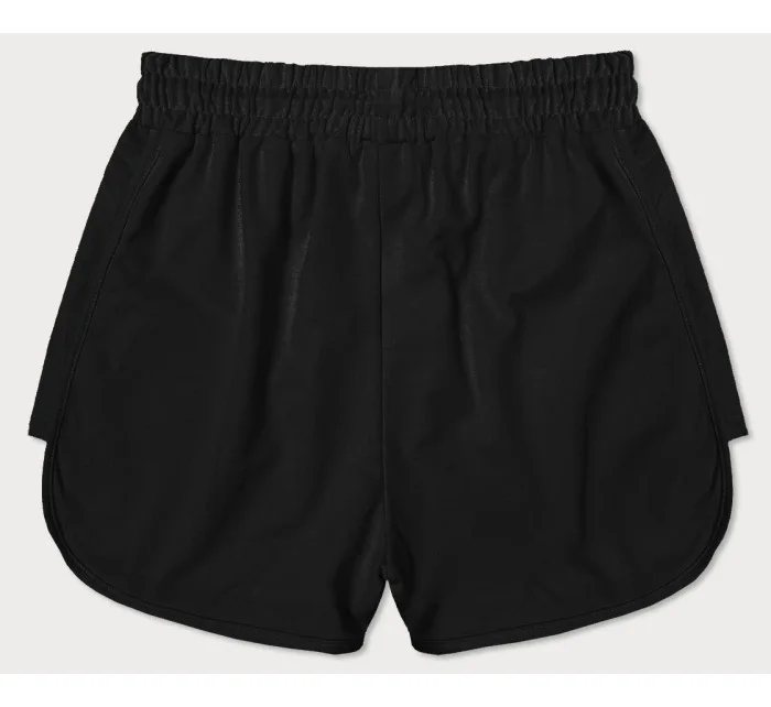 Černé dámské sportovní šortky model 18369416 - J.STYLE Černé dámské sportovní šortky model 18369416 - J.STYLE