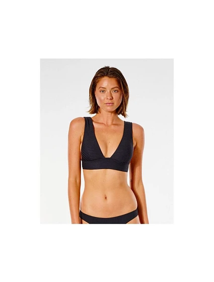 Plavková podprsenka RIP CURL Premium Surf Deep V čierna Plavková podprsenka RIP CURL Premium Surf Deep V čierna