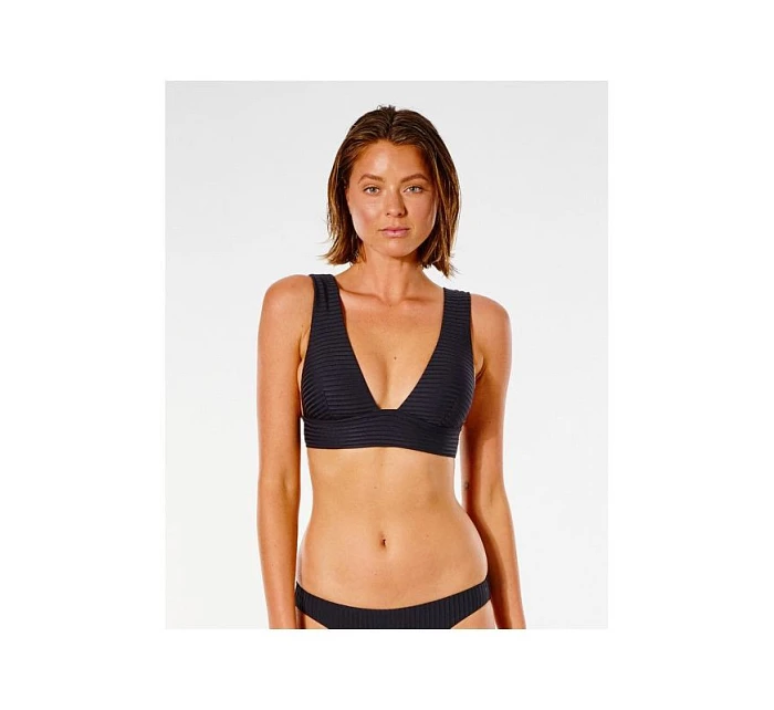 Plavková podprsenka RIP CURL Premium Surf Deep V čierna Plavková podprsenka RIP CURL Premium Surf Deep V čierna