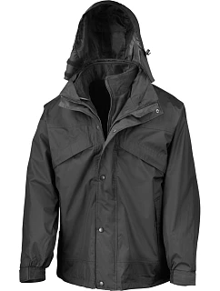Result R 068X 3 v 1 „Zip&Clip“ bunda 30.068X čierna