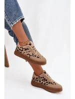 Dámské tenisky na platformě Panterka béžové Denissa Dámské tenisky na platformě Panterka béžové Denissa