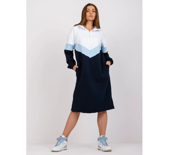 Šaty RV SK model 17047340 tmavě modrá a bílá - FPrice