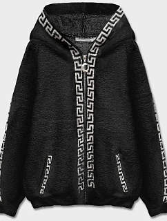 Černý přehoz přes oblečení alpaka s kapucí model 18026129 - S'WEST