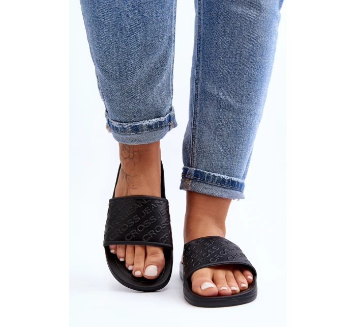 Dámské žabky model 21644120 Černé - Cross Jeans