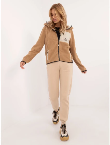 Mikina D20001M02671A2 svetlohnedá