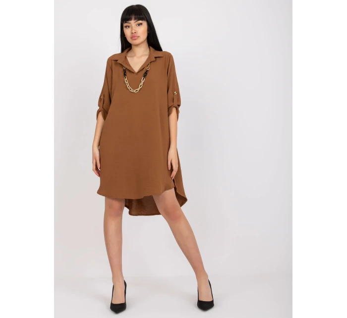 DHJ SK šaty V2209.94 hnedé