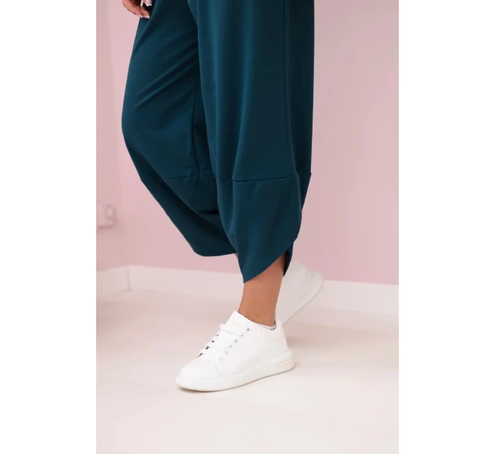 Bavlnená mikina nohavice set navy