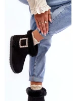 Śniegowce Ocieplane Z Klamrą Czarne Dulca Śniegowce Ocieplane Z Klamrą Czarne Dulca