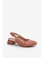 Lodičky Na Podpatku Růžové model 21655296 - Boto