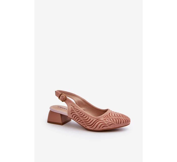 Lodičky Na Podpatku Růžové model 21655296 - Boto