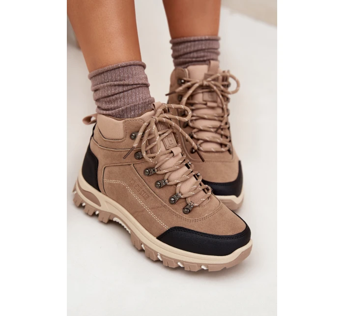 Dámské Trekingové Boty Big Star model 21705988 Béžové - Big Star Shoes Dámské Trekingové Boty Big Star model 21705988 Béžové - Big Star Shoes